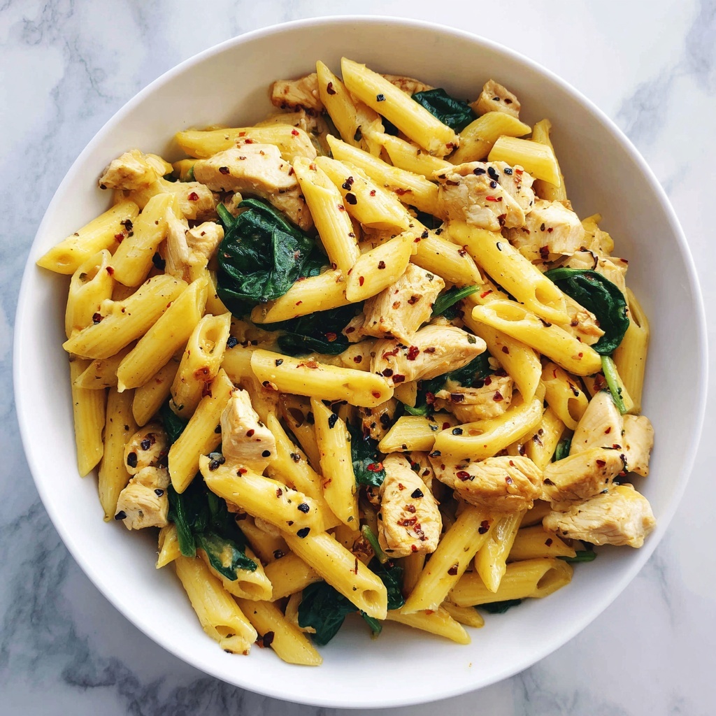Creamy Chicken and Spinach Pasta Recipe - Recipe Image