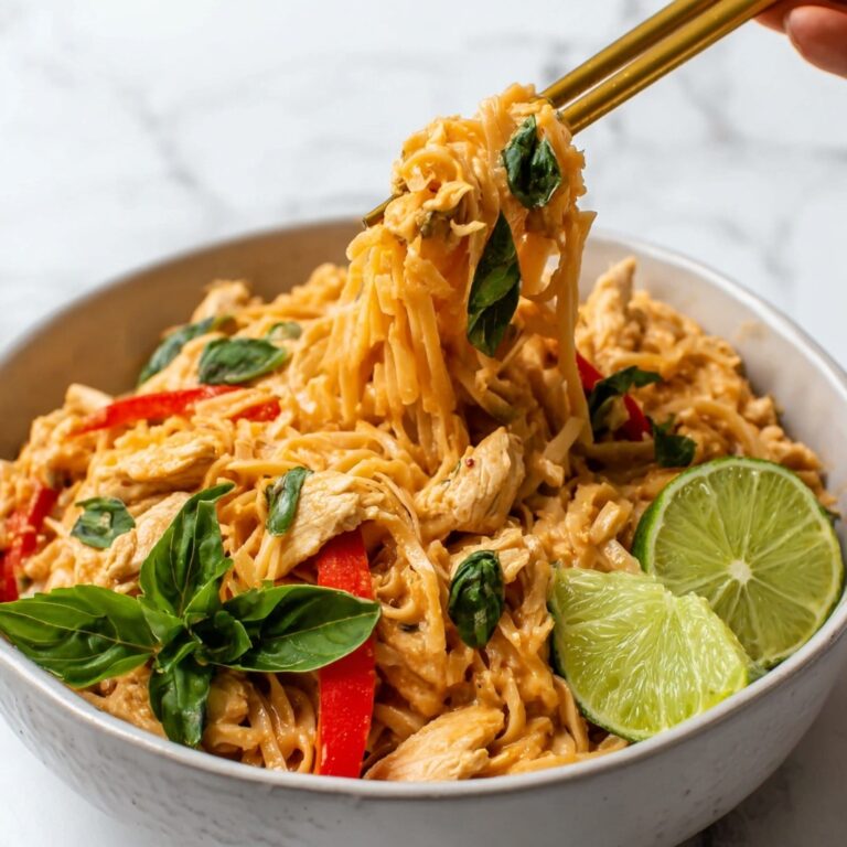 Spicy Peanut Noodles with Chicken and Vegetables Recipe