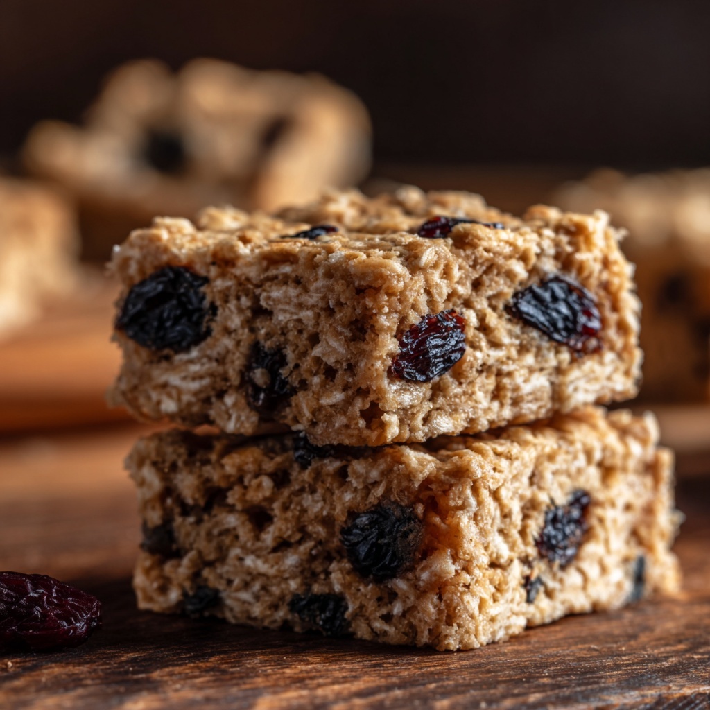 Oatmeal Raisin Cookie Bars Recipe - Recipe Image