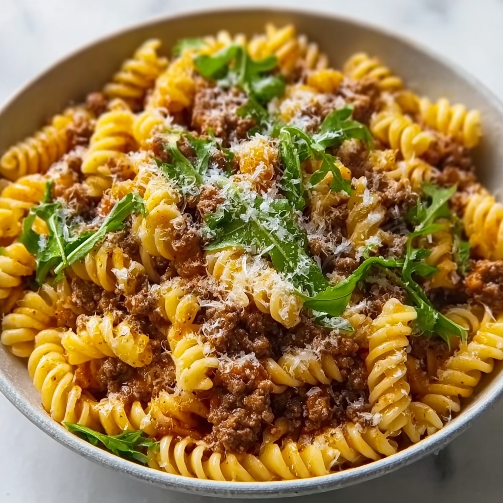 One-Pot Beef and Cheddar Ranch Pasta Recipe - Recipe Image