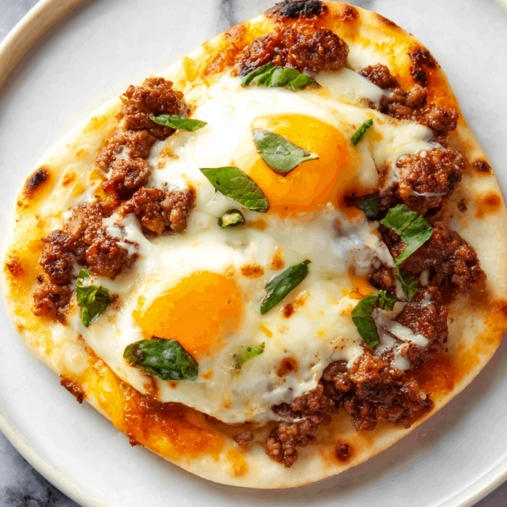 Sausage and Egg Breakfast Pizzas Recipe - Recipe Image