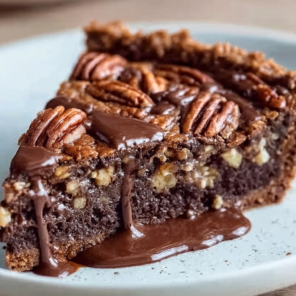 Brownie Pecan Pie Recipe - Recipe Image