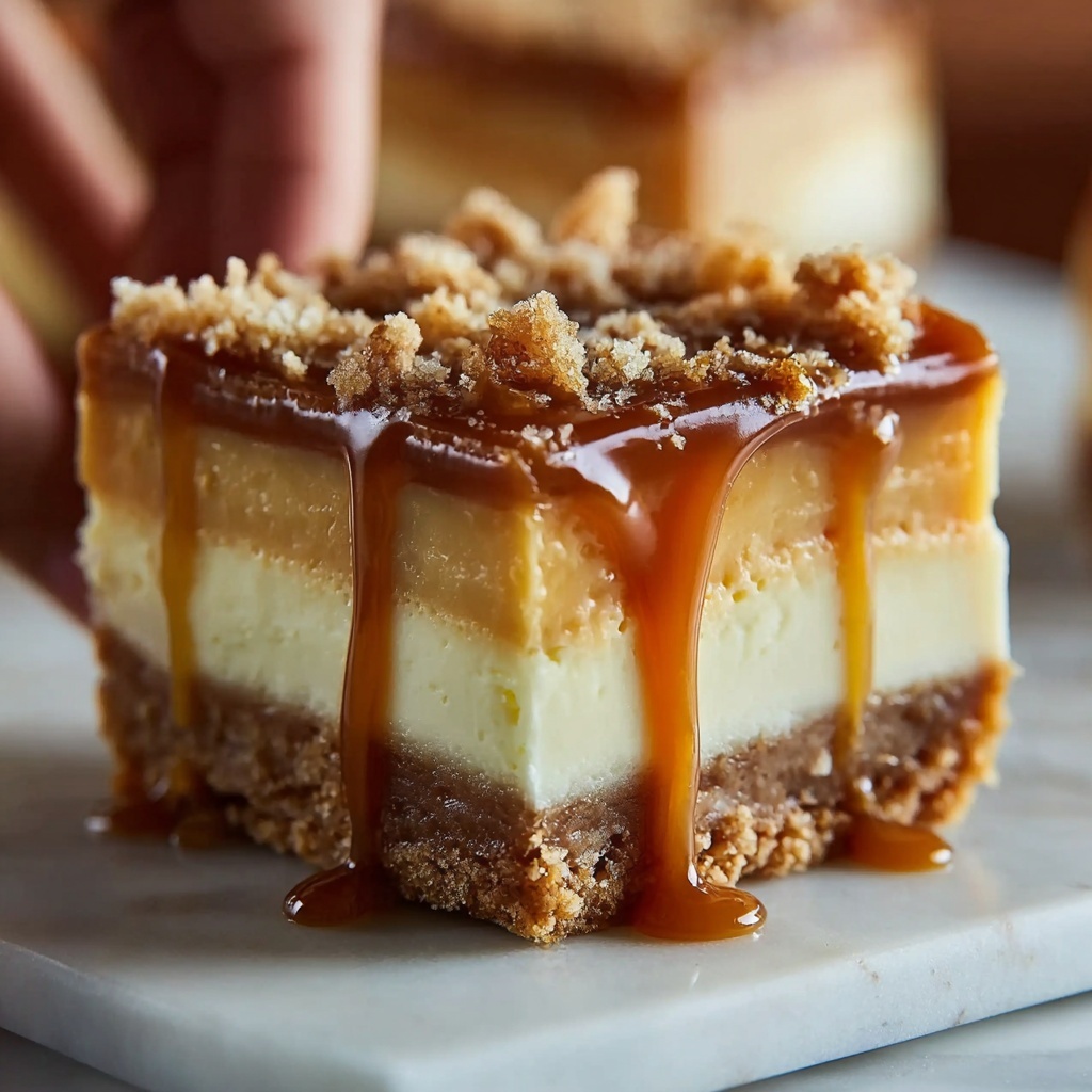 Caramel Cheesecake Bars Recipe - Recipe Image