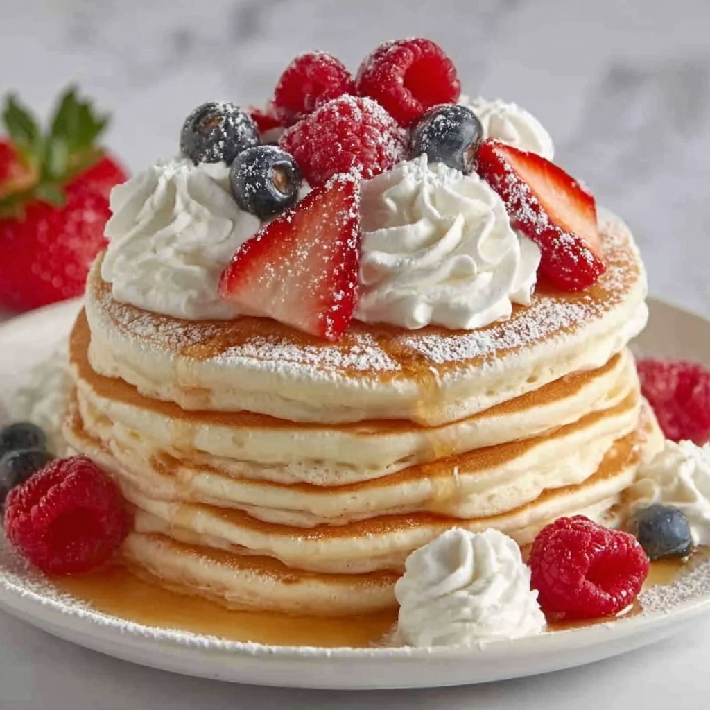 Fluffy Homemade Pancakes Recipe - Recipe Image