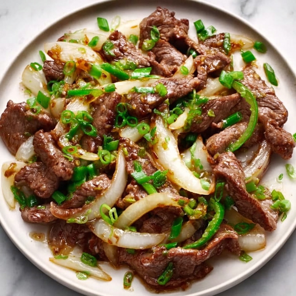 Chinese Beef and Onion Stir Fry Recipe - Recipe Image