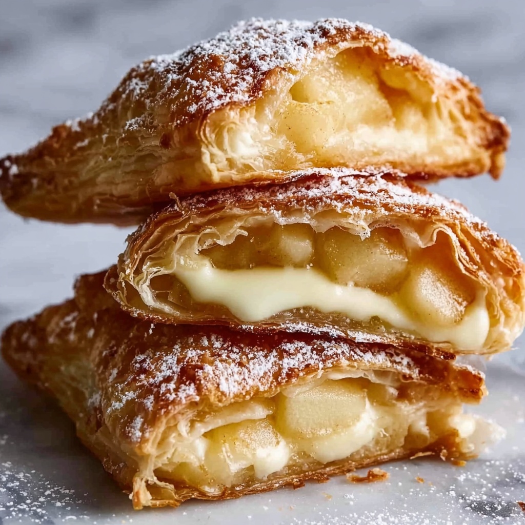 Stuffed Cheesecake Fried Apple Pies Recipe - Recipe Image