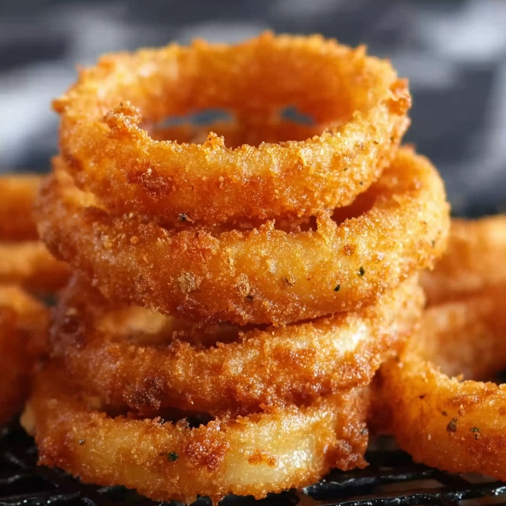 Air Fryer Frozen Onion Rings Recipe - Recipe Image