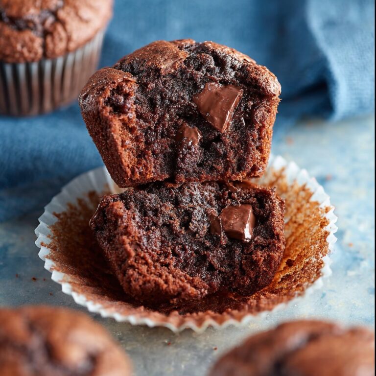 Chocolate Chocolate Chip Muffins Recipe