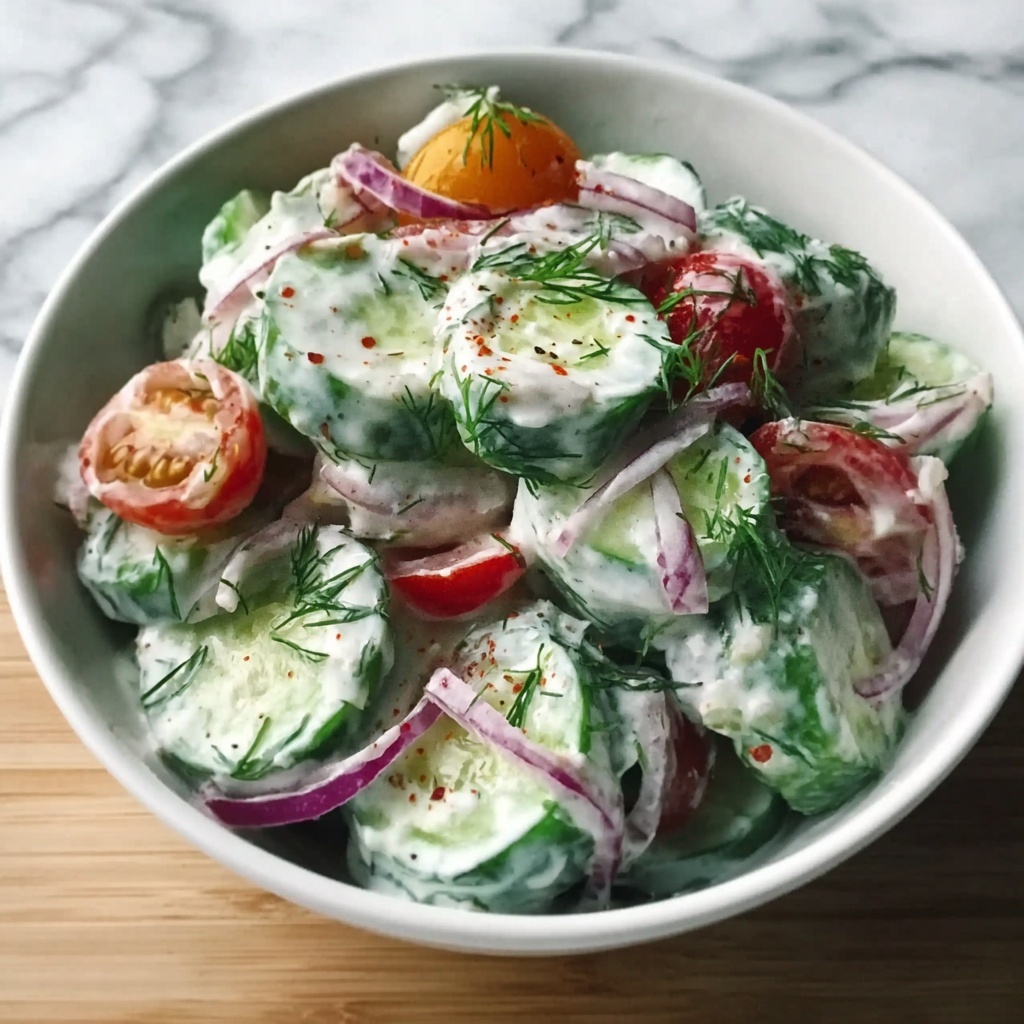 Cucumber Ranch Crack Salad: Creamy, Crunchy Delight Recipe - Recipe Image