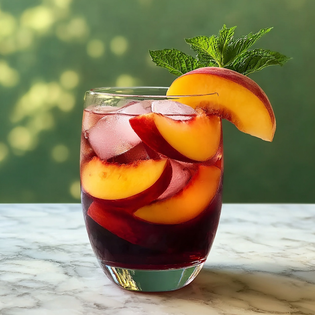 Peach Hibiscus Sunset Tea Recipe - Recipe Image