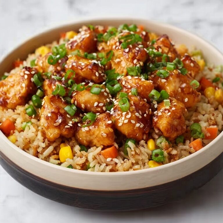 High Protein Crispy Garlic Chicken Fried Rice Recipe