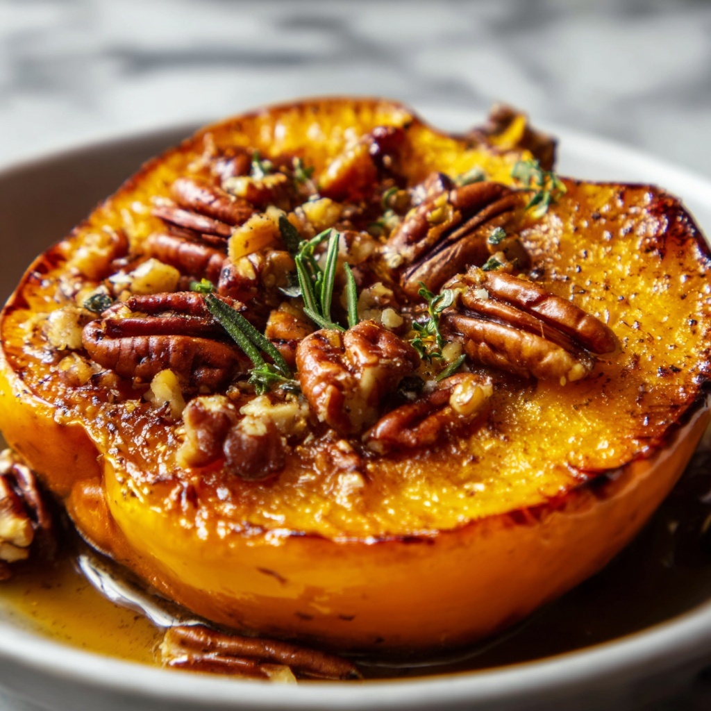 Maple Pecan Roasted Acorn Squash Recipe - Recipe Image