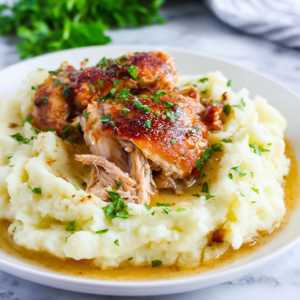 Smothered Chicken with Creamy Gravy and Aromatic Spices Recipe - Recipe Image