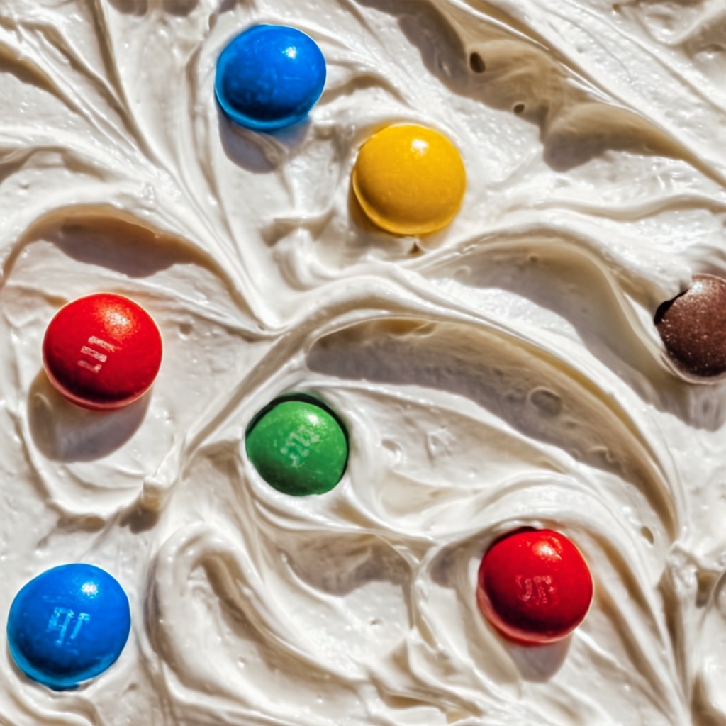 M&Ms Cool Whip and Pudding Frosting Recipe - Recipe Image