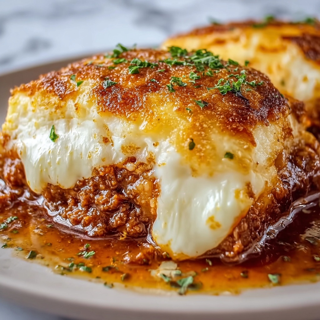 Chicken Parmesan Stuffed with Cream Cheese Recipe - Recipe Image