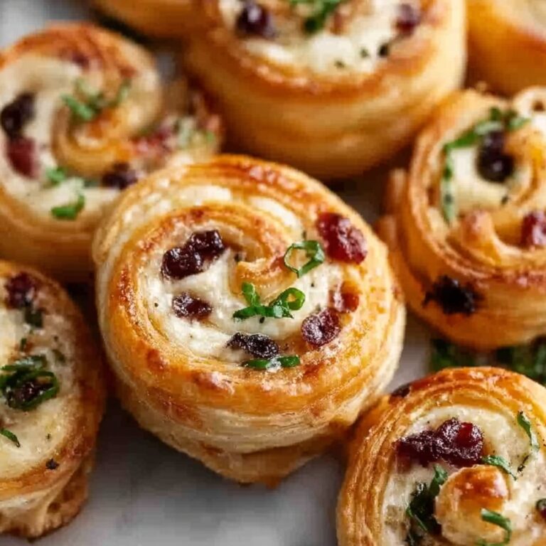 Festive Cranberry Feta Pinwheels Recipe