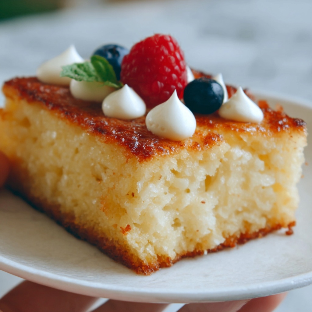 Vanilla Custard Cream Squares Recipe - Recipe Image