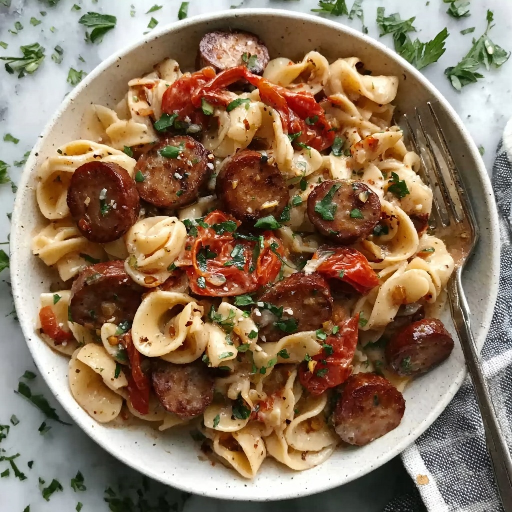 Cajun Sausage Pasta Recipe - Recipe Image