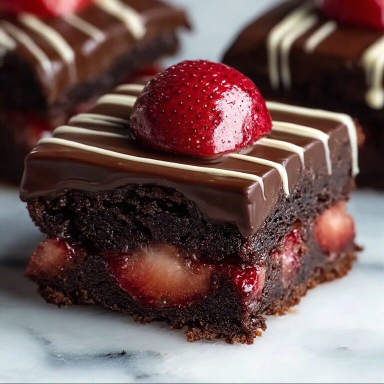 Chocolate-Covered Strawberry Brownies Recipe