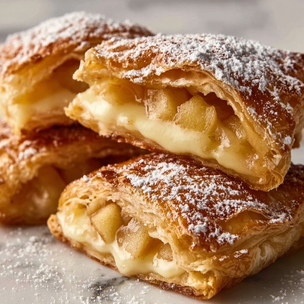 Stuffed Cheesecake Fried Apple Pies Recipe - Recipe Image