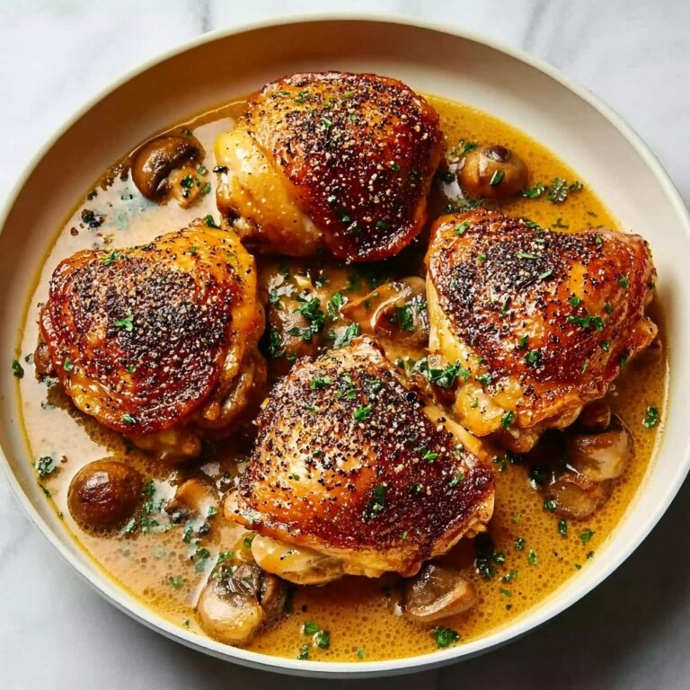 Skillet Chicken Thighs Recipe