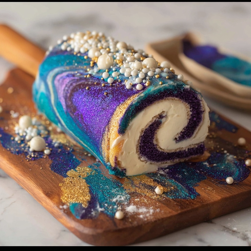 Galaxy Cake Roll Recipe - Recipe Image