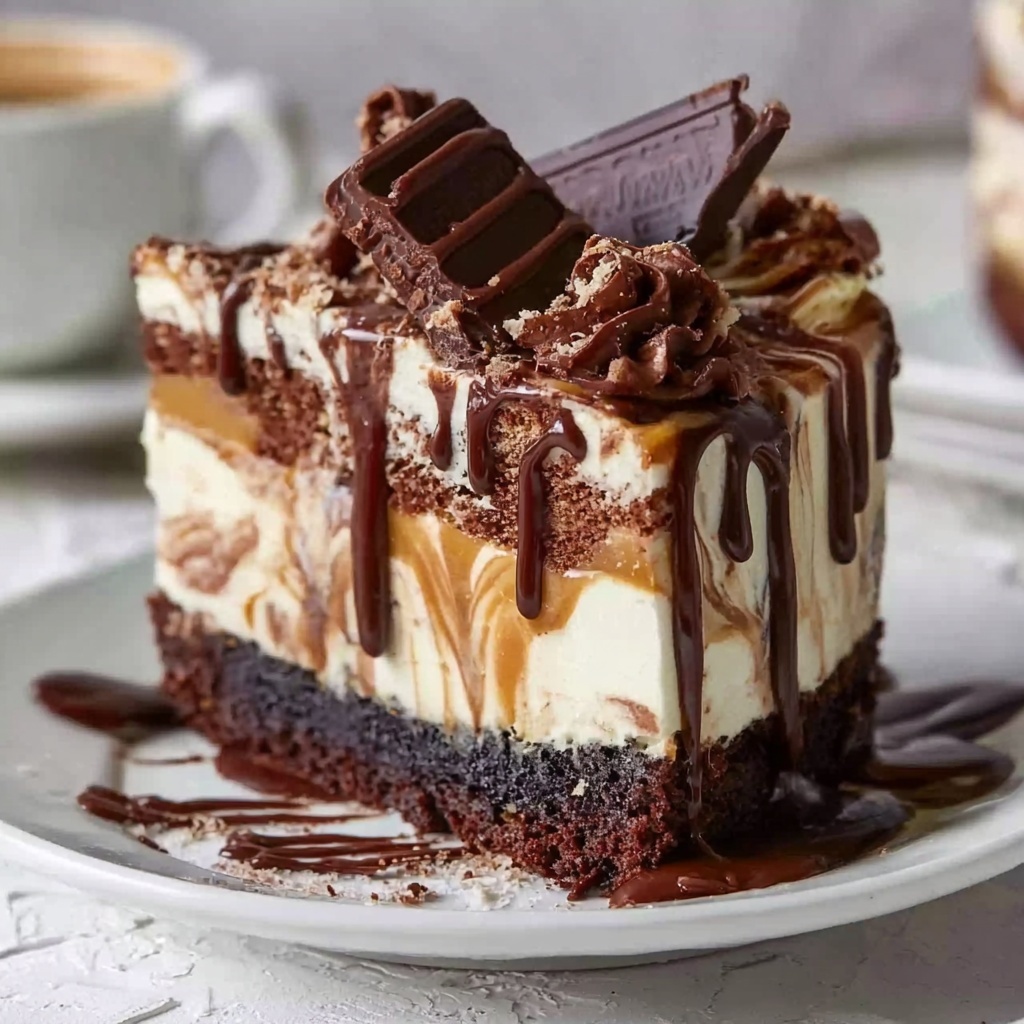 Caramel Chocolate Coffee Cheesecake Recipe - Recipe Image