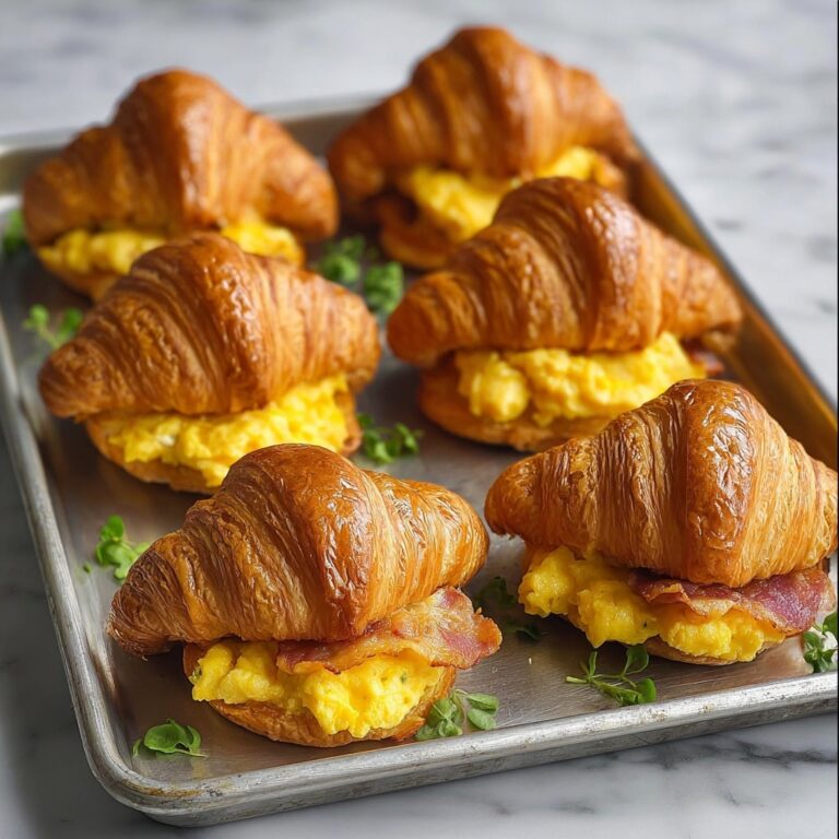 Freezer Croissant Breakfast Sandwiches for Busy Mornings Recipe