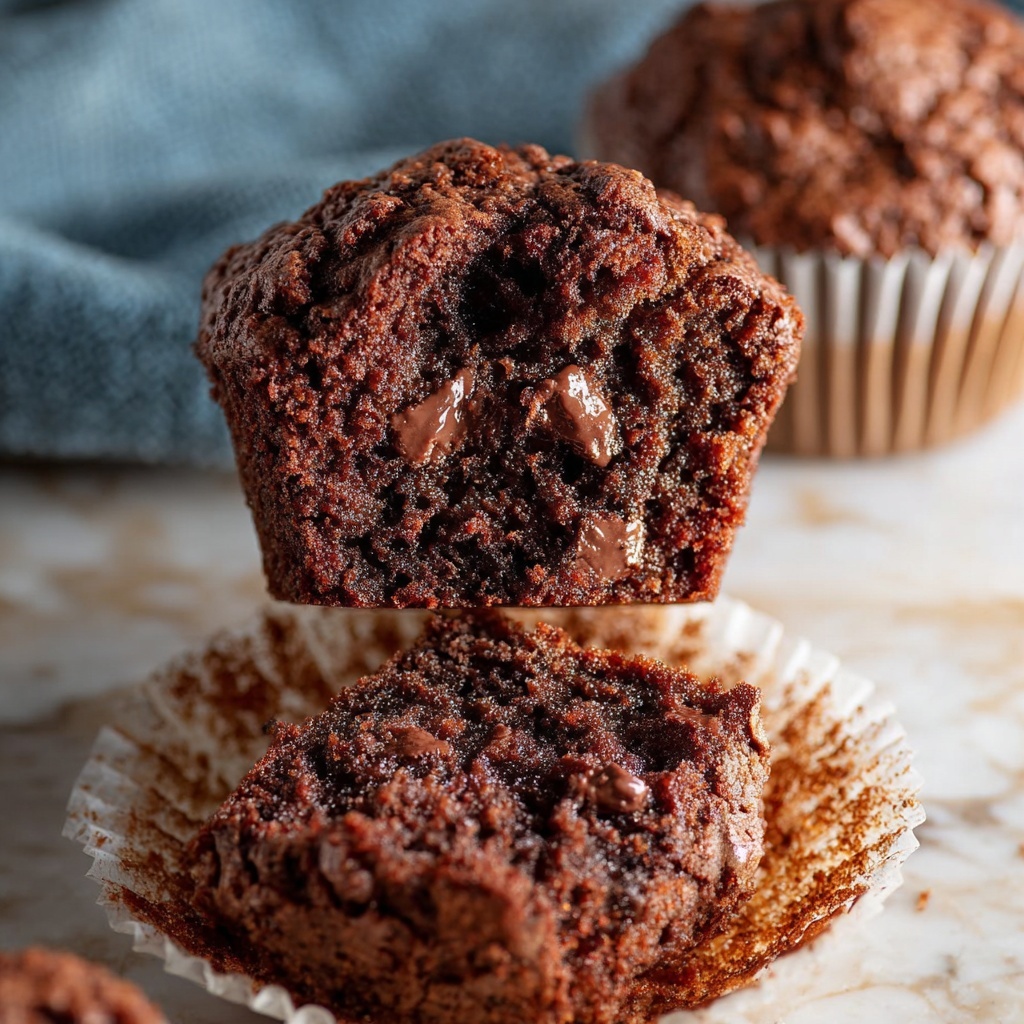 Chocolate Chocolate Chip Muffins Recipe - Recipe Image
