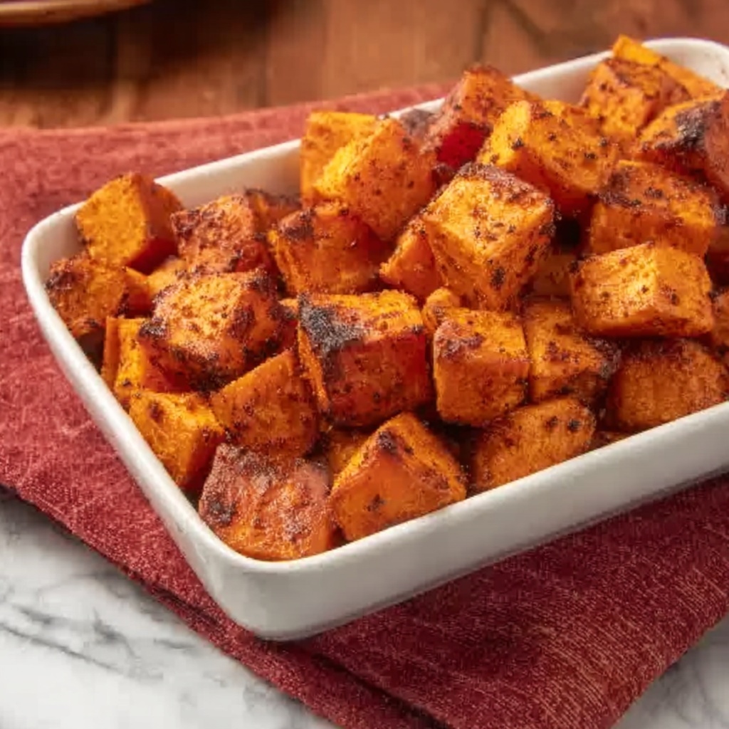 Easy Roasted Sweet Potato Bites Recipe - Recipe Image