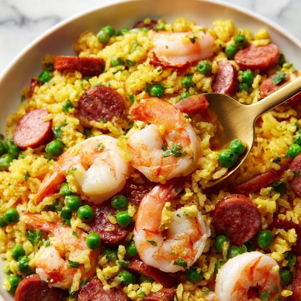 Weeknight Shrimp and Chorizo Paella Recipe - Recipe Image