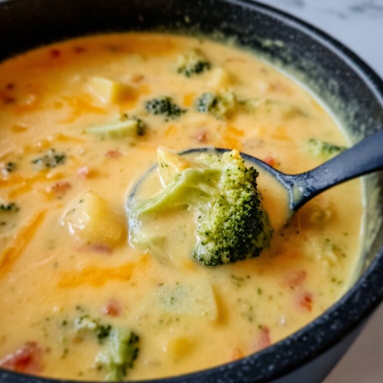 Creamy Broccoli Cheddar Soup Recipe