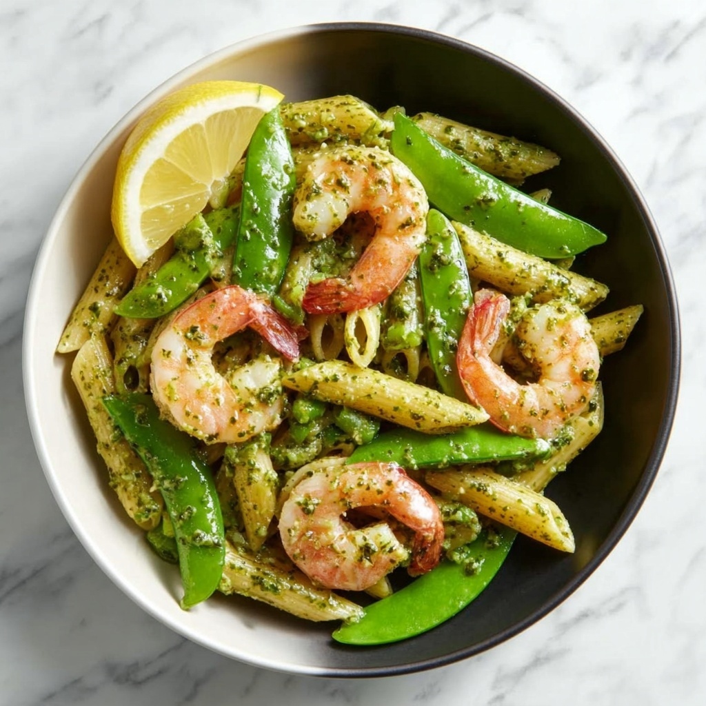 Shrimp Pesto Penne Recipe - Recipe Image
