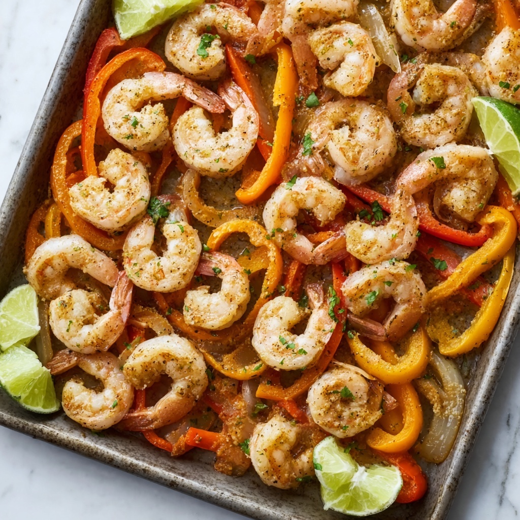 Sheet Pan Shrimp Fajitas Recipe - Recipe Image