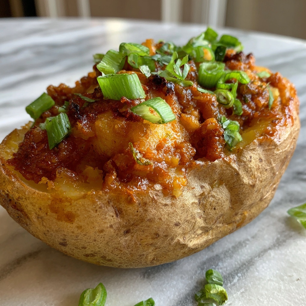 Barbecue Tempeh Stuffed Potatoes Recipe - Recipe Image