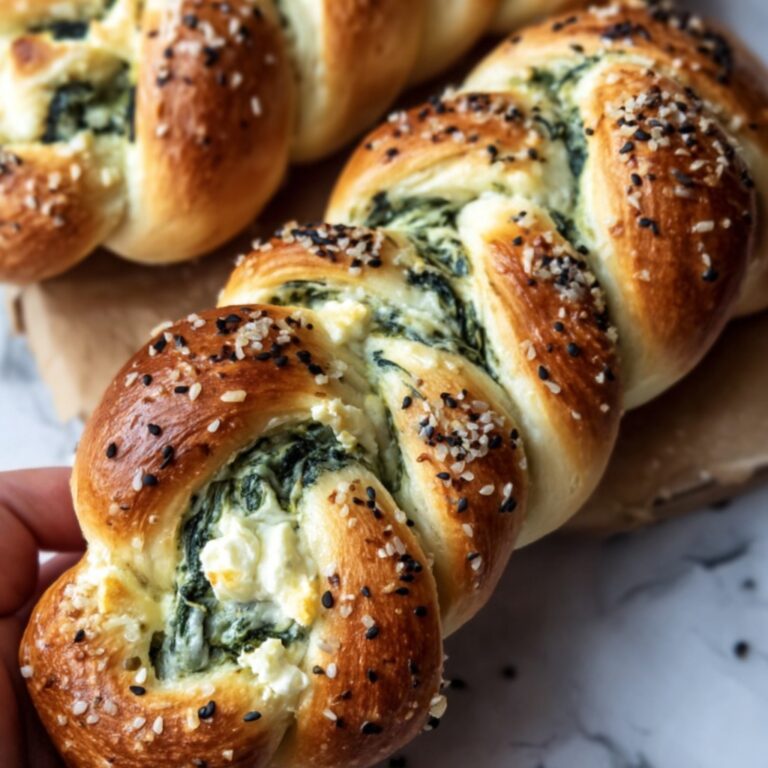 Spinach and Cheese Stuffed Twists Recipe