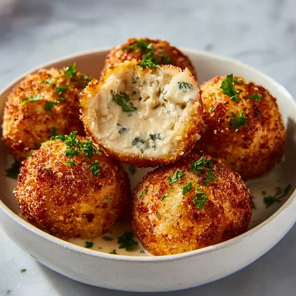 Crispy Reuben Balls with Spicy Thousand Island Dip Recipe - Recipe Image