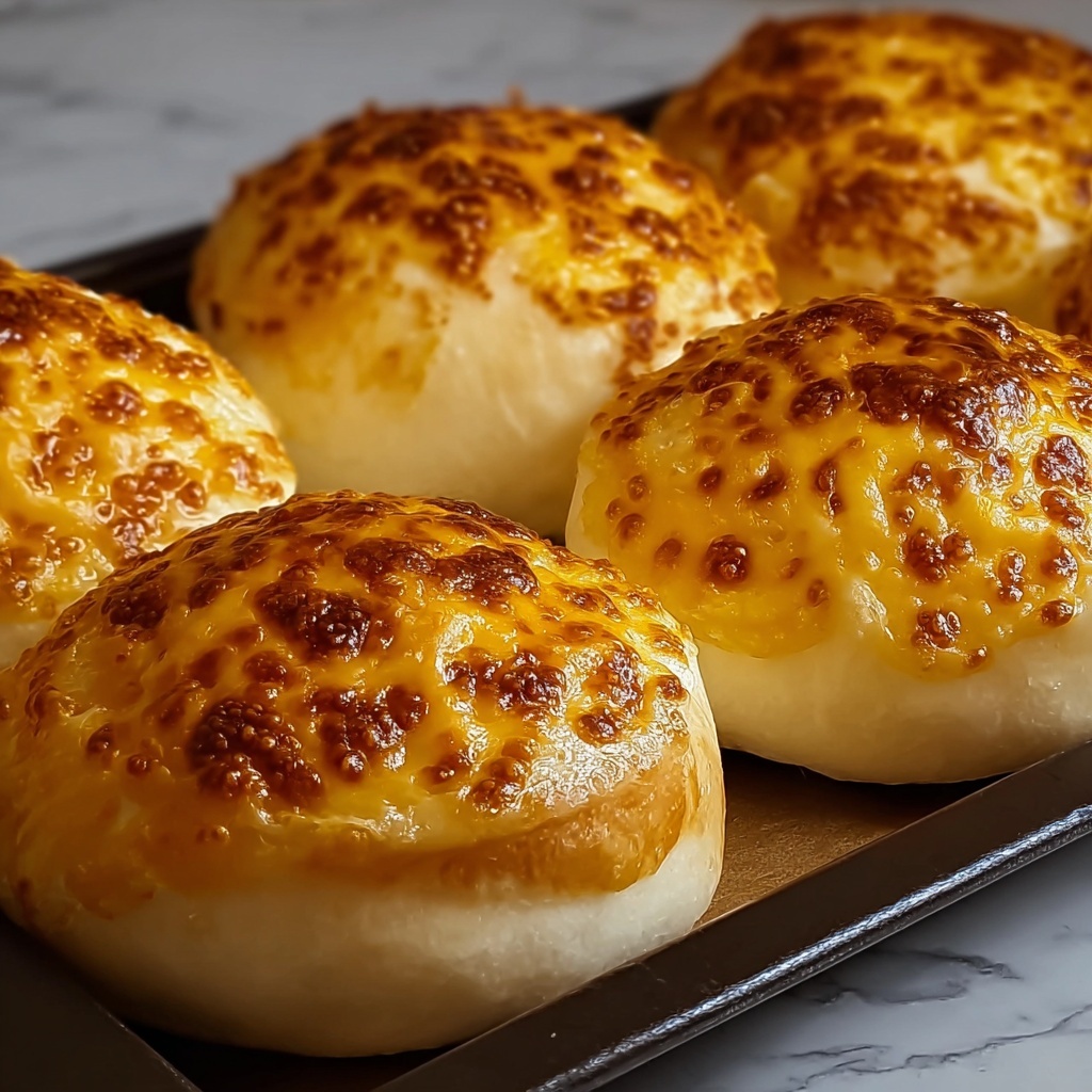Irresistible Baked Cheese Buns : Best Homemade Rolls Recipe - Recipe Image