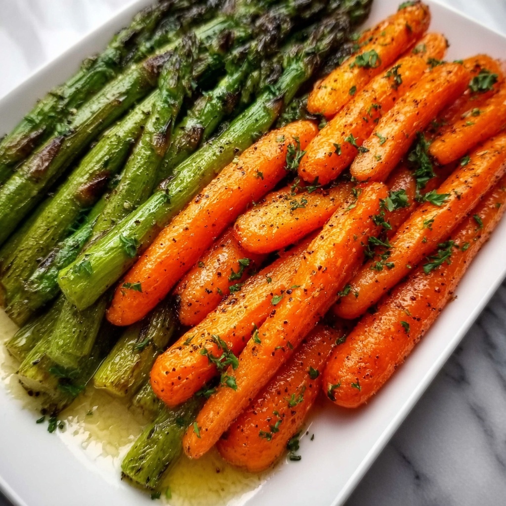 Roasted Asparagus & Carrots: Crispy, Golden Perfection Recipe - Recipe Image