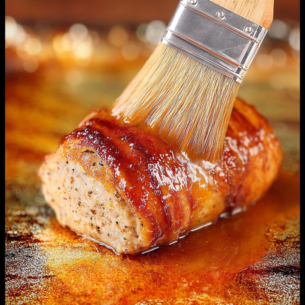 Bacon-Wrapped Pork Loin with Pepper Jelly Glaze Recipe - Recipe Image