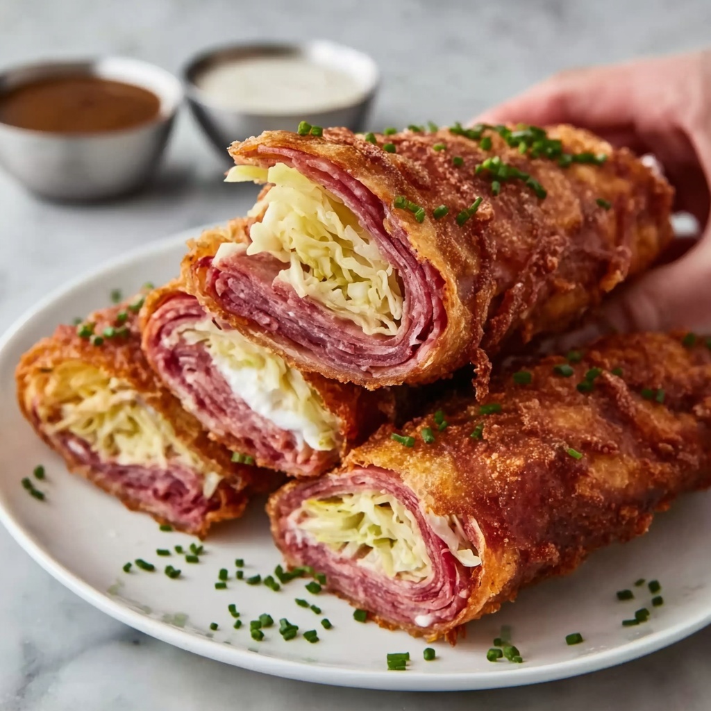 Keto Crispy Reuben Roll-Ups Recipe - Recipe Image