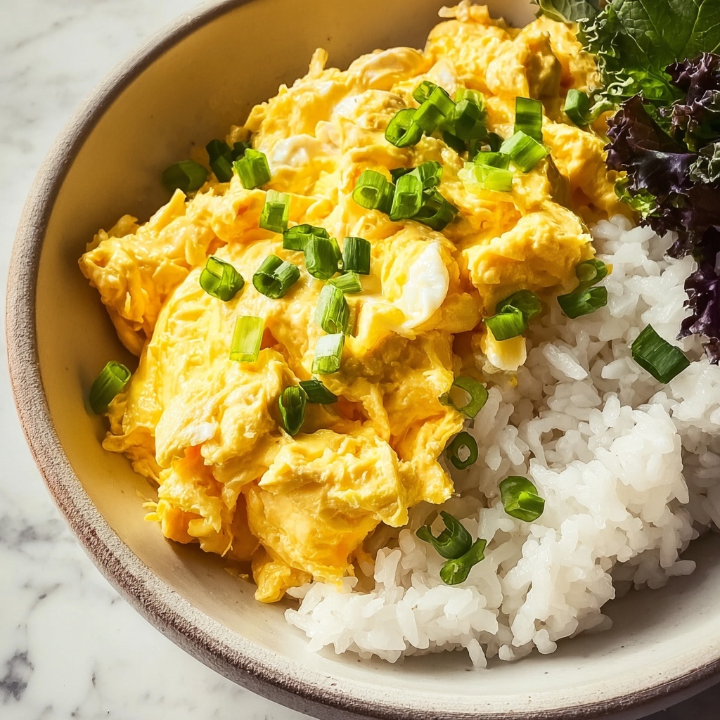 Miso Scrambled Eggs with Bok Choy Recipe - Recipe Image