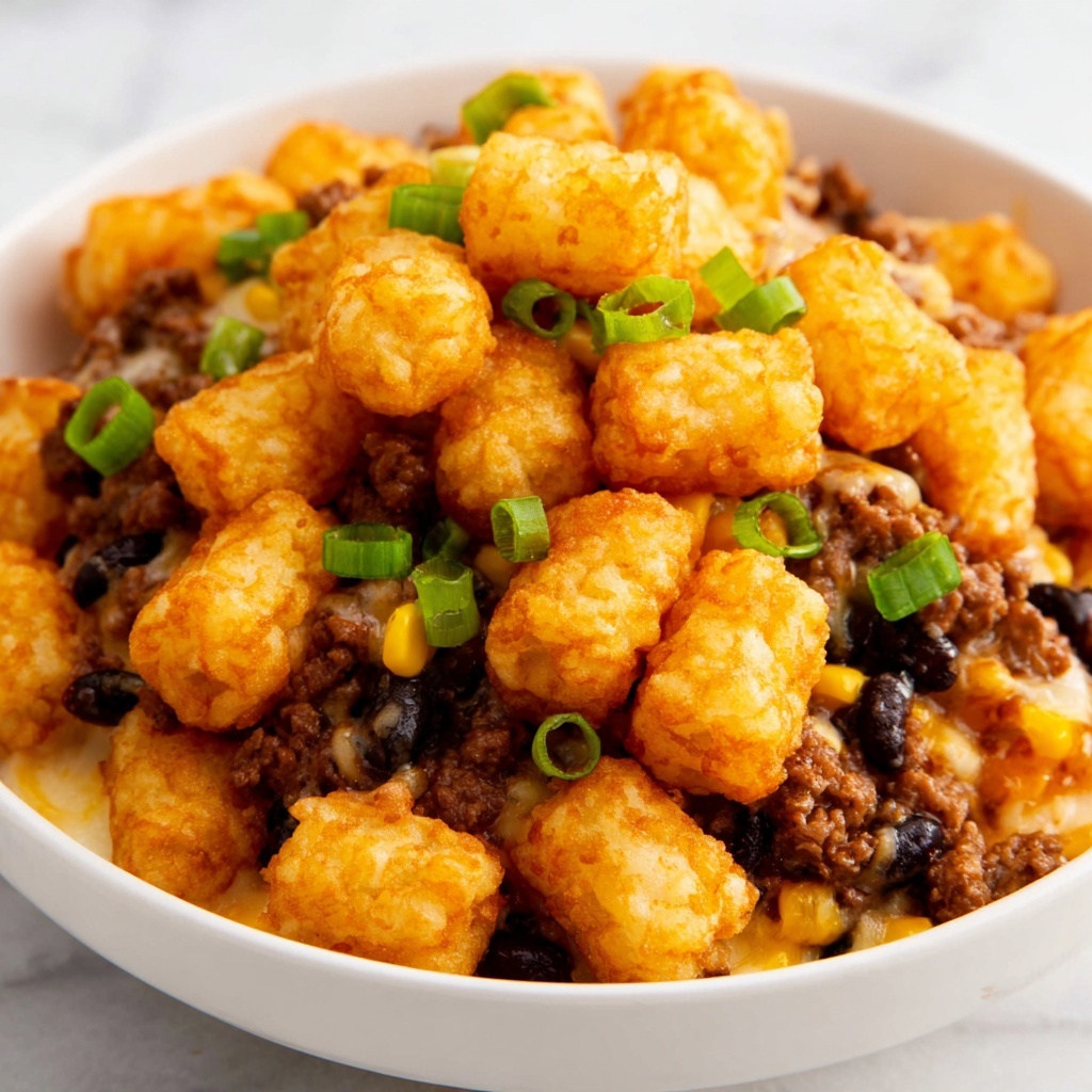Cowboy Casserole with Bacon, Tater Tots, and Cheddar Recipe - Recipe Image