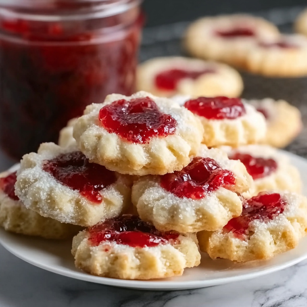Raspberry Thumbprint Cookies Recipe - Recipe Image