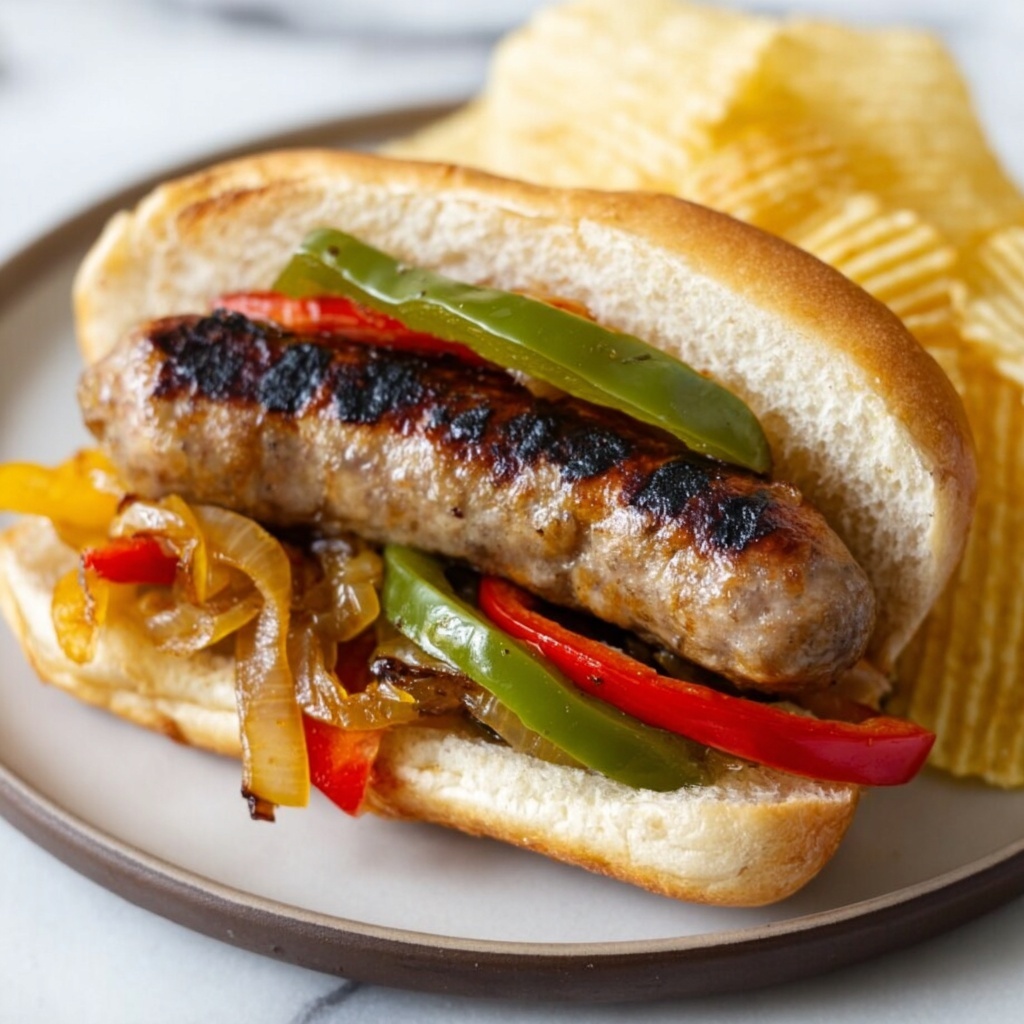 Sausage, Peppers, and Onions Sandwiches Recipe - Recipe Image